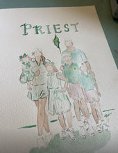 Load image into Gallery viewer, Custom Watercolor Family Portraits