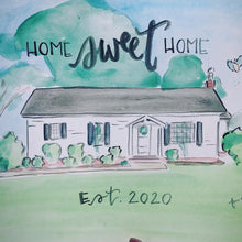 Load image into Gallery viewer, Custom Watercolor House Painting