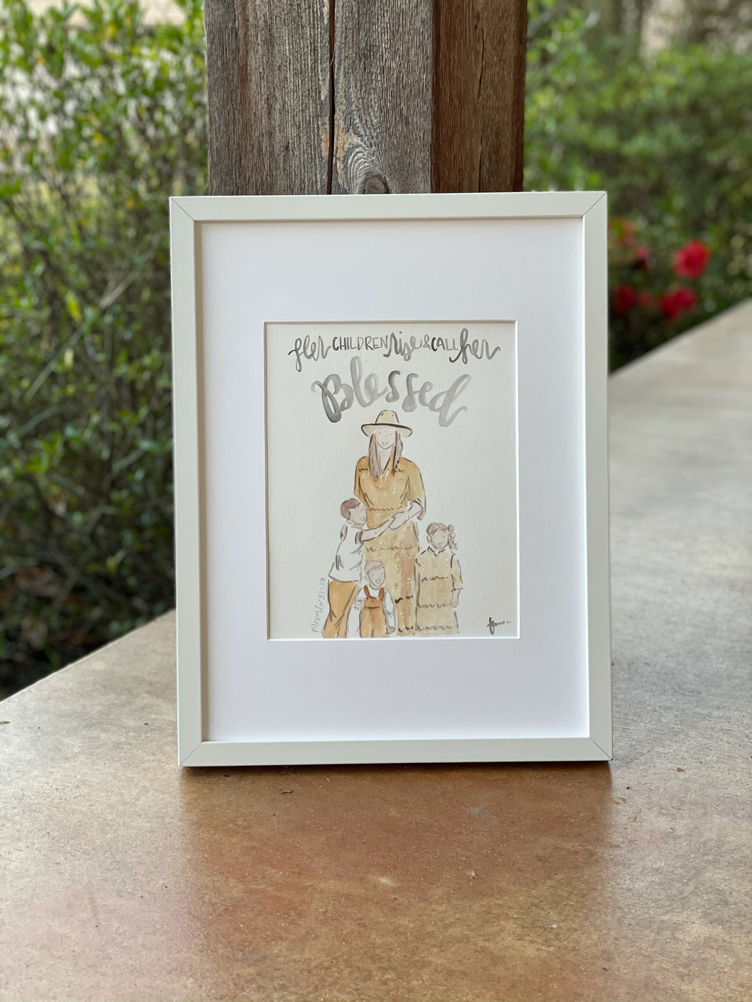 Custom Watercolor Family Portraits