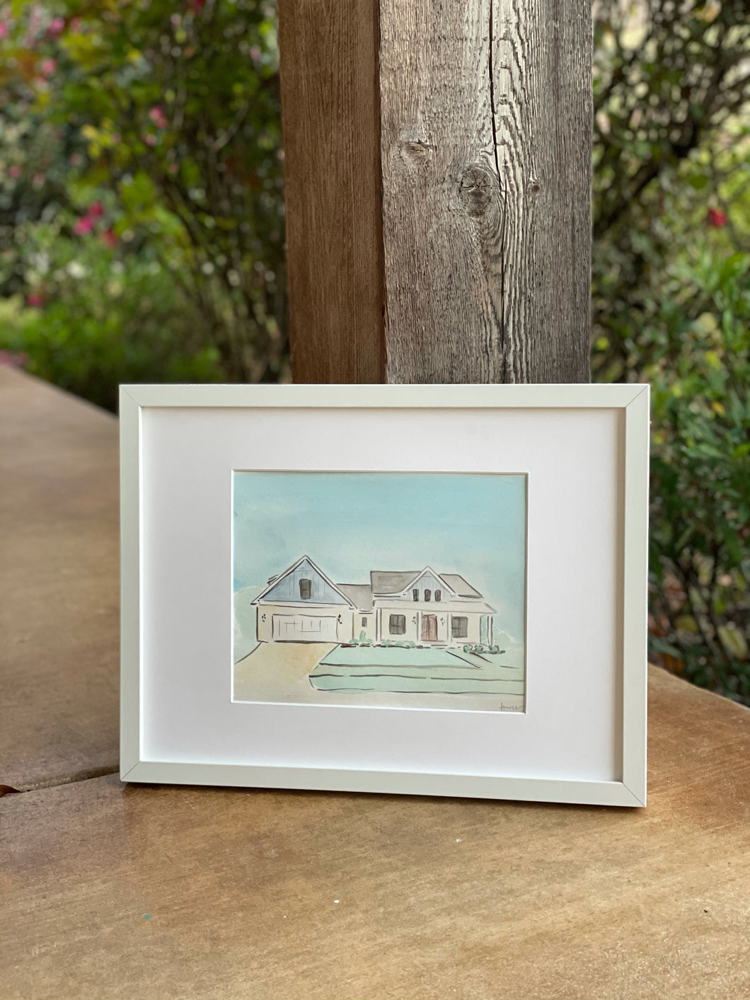 Custom Watercolor House Painting